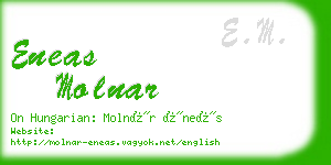 eneas molnar business card